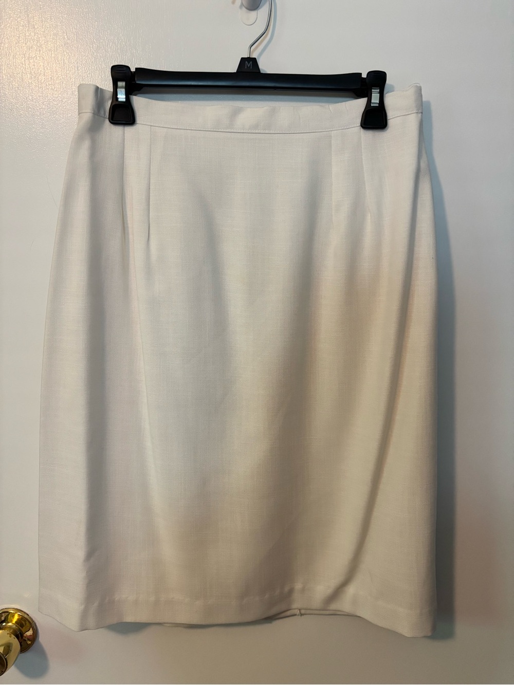 Vintage 90s Butter Mom Mobwife Aesthetic Michele White Pencil Skirt Size 14